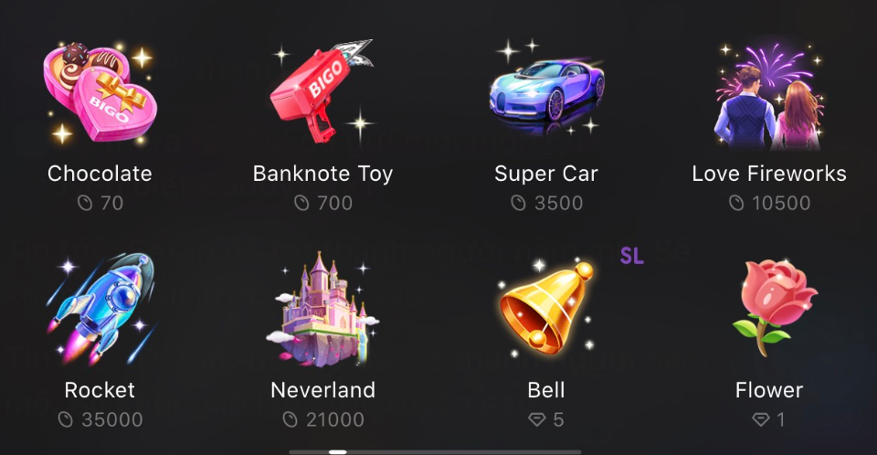 "Quà" trong các ứng dụng được mua bằng tiền qua phương thức trả thẻ. Ảnh minh hoạ.