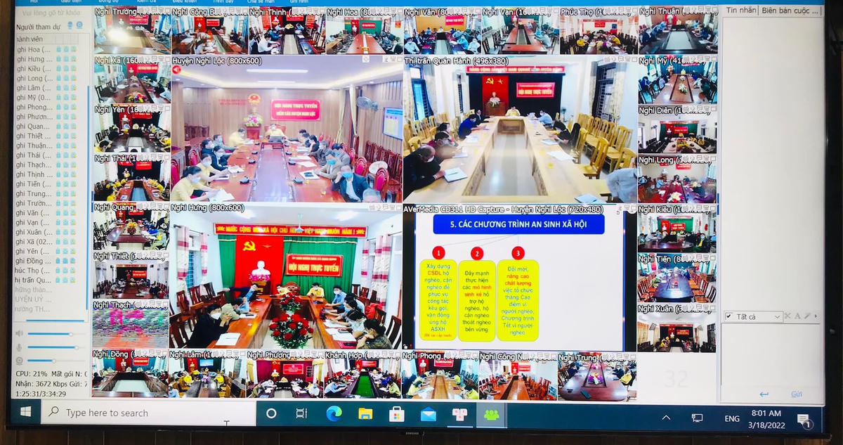 Hội nghị trực tuyến quán triệt các chủ trương của Đảng thu hút hơn 19 ngàn người tham gia theo nhiều hình thức.