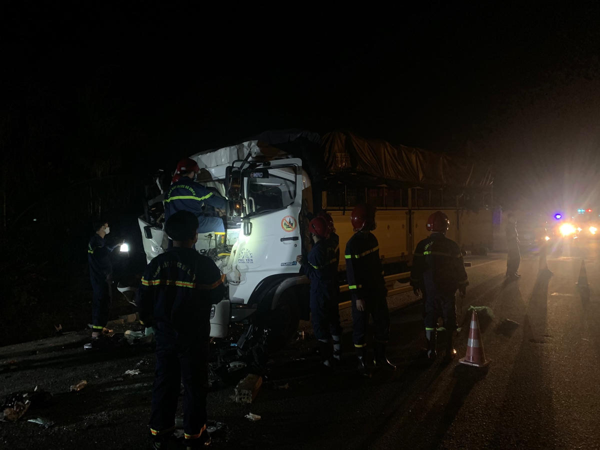 Hiện trường nơi xảy ra vụ tai nạn.