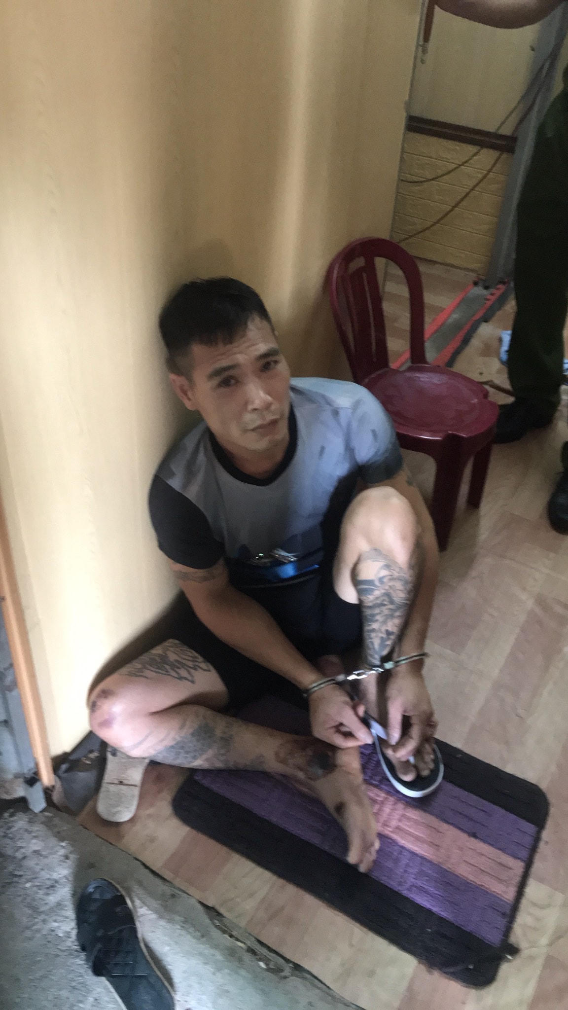 Thủy Tơ, đối tượng cầm đầu băng nhóm trộm cắp liên tỉnh vừa bị cảnh sát TP Thái Bình bắt giữ sáng nay, 30/8.
