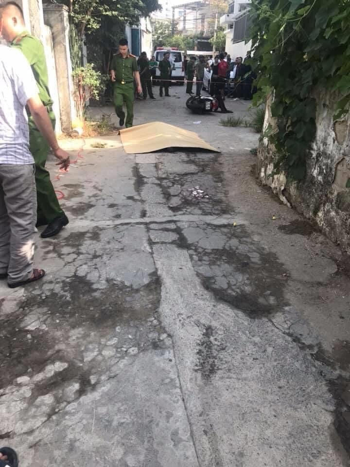Cơ quan Công an phong tỏa hiện trường nơi xảy ra vụ việc.