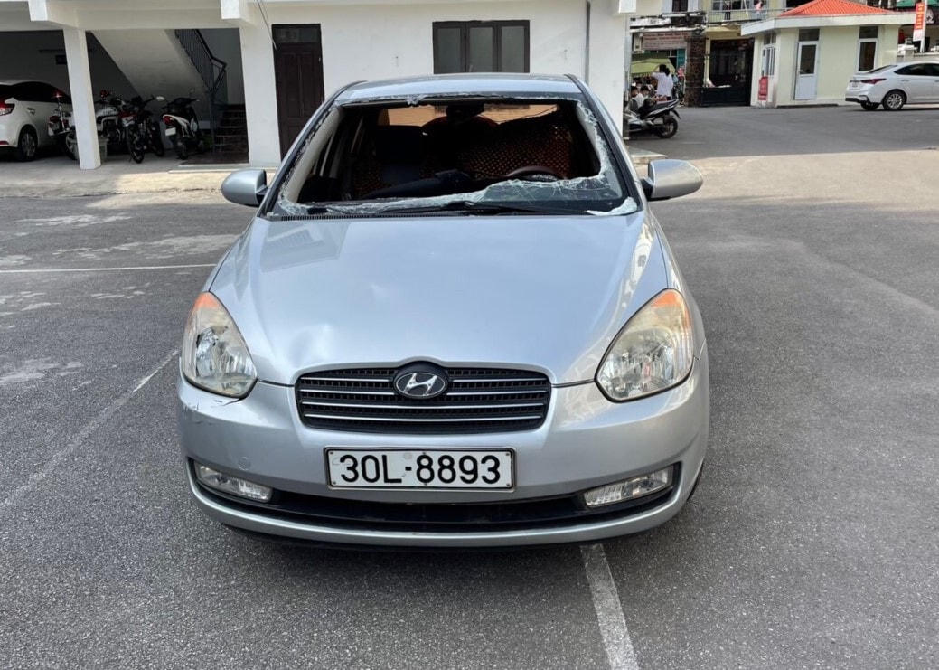 Phương tiện mà An điều khiển gây tai nạn rồi bỏ chạy khỏi hiện trường. Ảnh: CAQN.