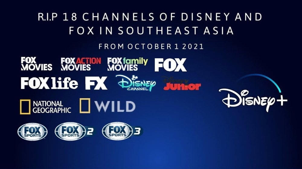 Các kênh thuộc hệ thống của Disney và Fox sẽ dừng phát sóng tại Việt Nam (Nguồn: Disney Asia).