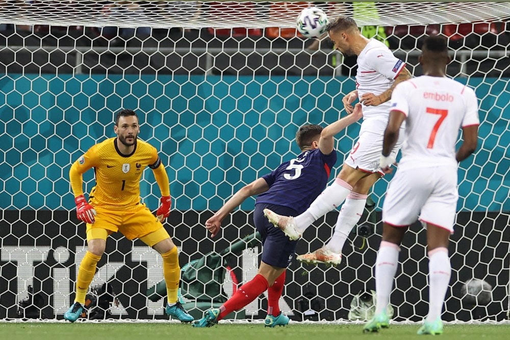 Haris Seferovic mở tỷ số cho Thụy Sĩ. (Nguồn: AFP).