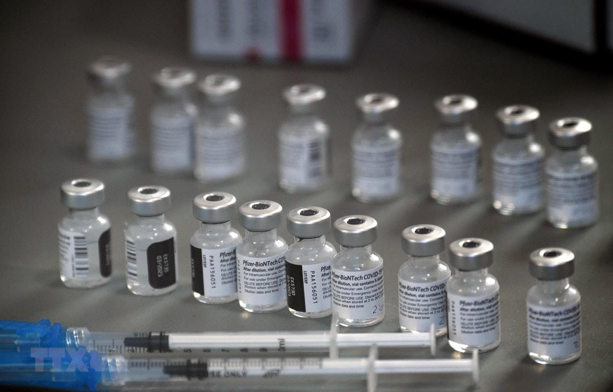 Vaccine ngừa Covid-19 của Pfizer/BioNTech. (Ảnh: AFP/TTXVN).