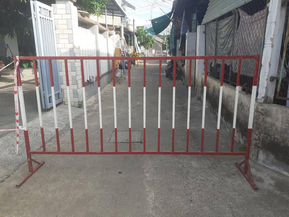 Khu vực nơi BN 964 sinh sống bị chốt chặn.