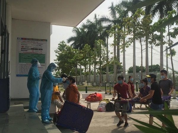 Khu cách ly tập trung của Đại học Thái Bình đã đón người dân. Nguồn: SKĐS.