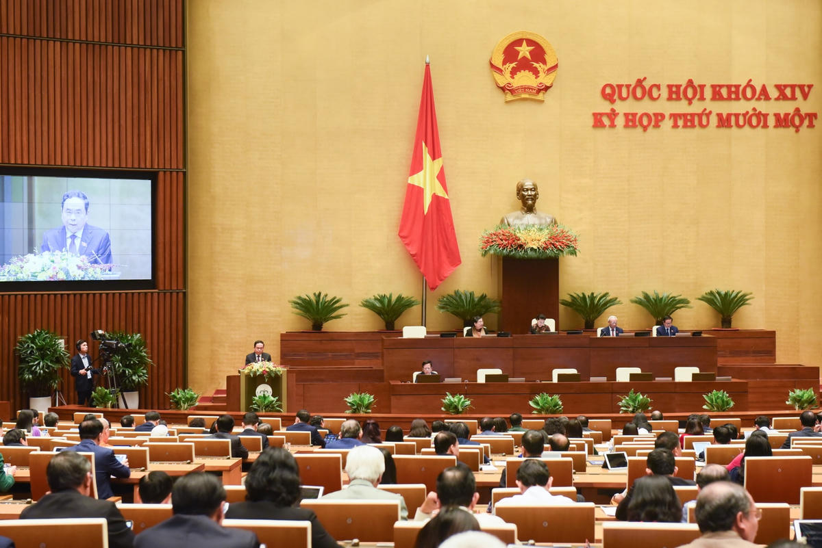 Quang cảnh Kỳ họp thứ 11, Quốc hội khóa XIV.