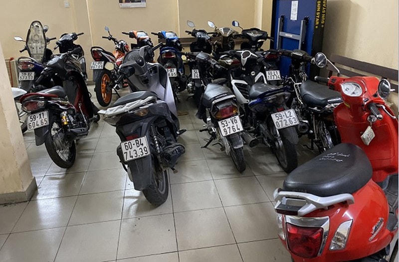 Tạng vật của các vụ án.
