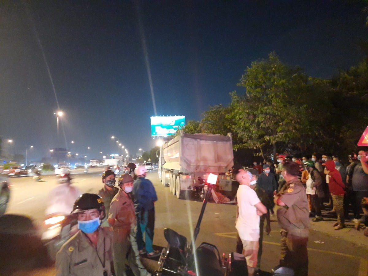 Hiện trường vụ tai nạn giao thông làm một người tử vong. Ảnh: TL.