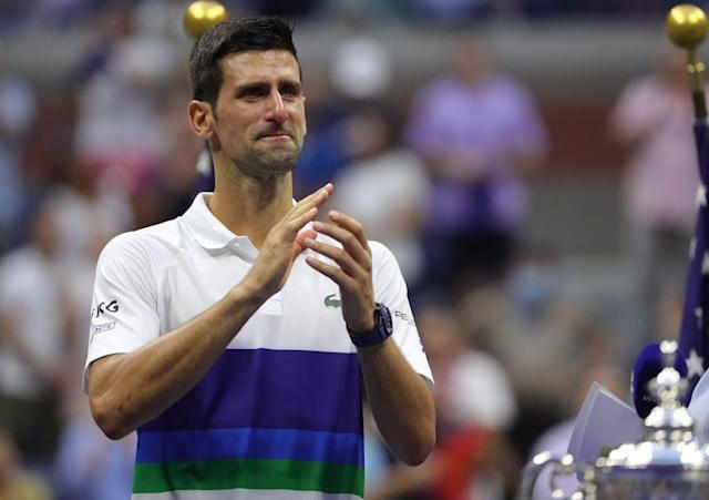 Djokovic đã khóc sau thất bại ở trận chung kết US Open.