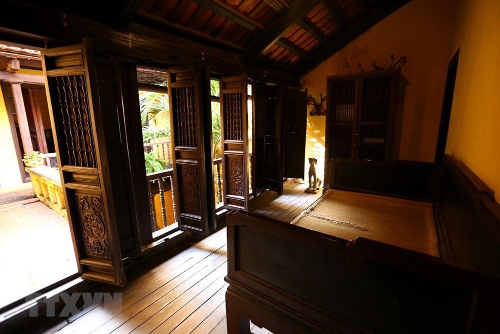 Không gian giữa trên gác 2 là phòng tiếp cố nhân. (Nguồn: TTXVN).