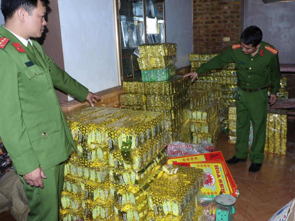 Gần 6 tạ trà xanh không rõ nguồn gốc được