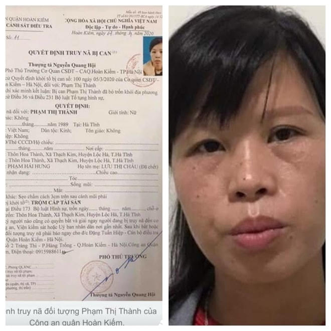 Bà mẹ phạm tội vứt con ở hố ga đang bị truy nã về tội lừa đảo