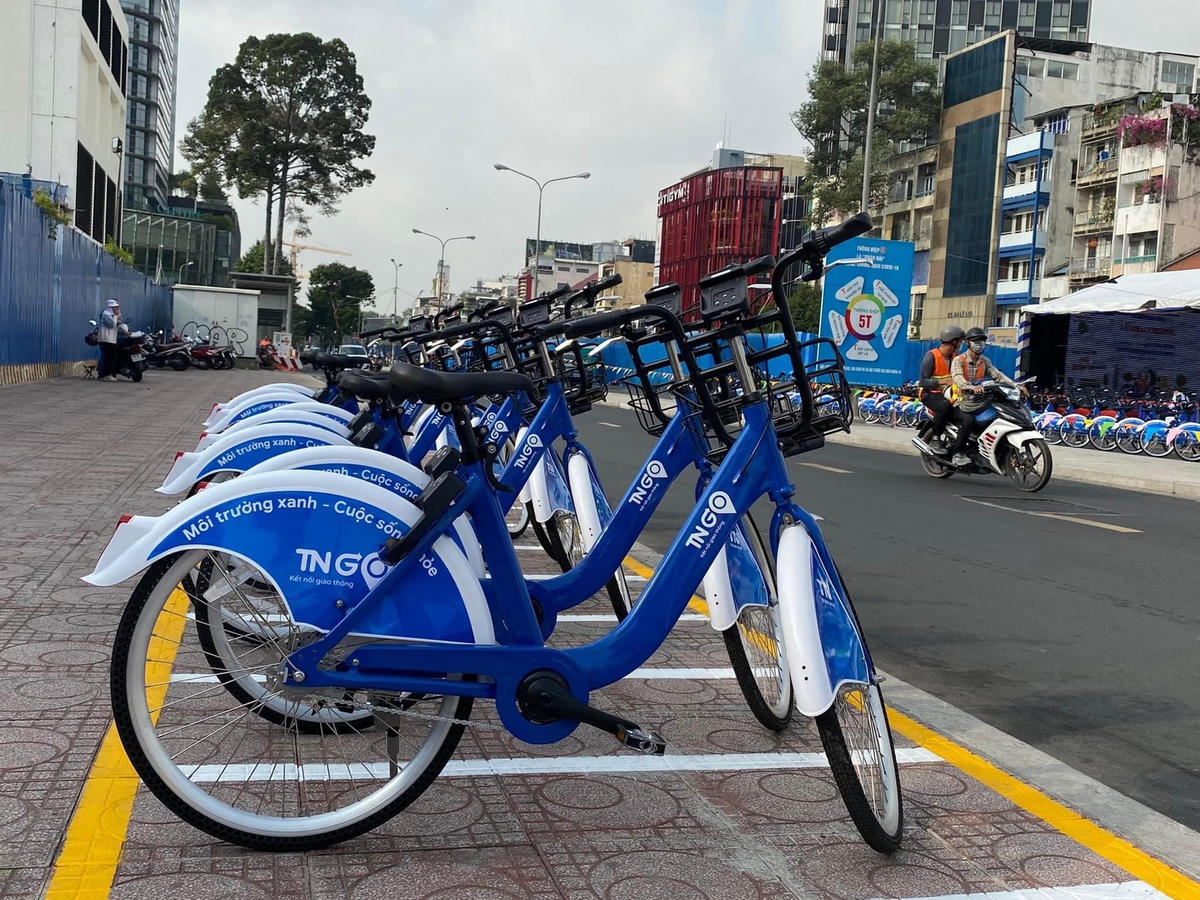 Mỗi trạm có từ 10-20 xe để người dân lựa chọn.