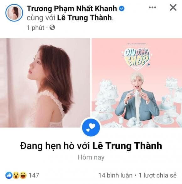 Dòng trạng thái khiến dân mạng xôn xao. Ảnh: CMH.