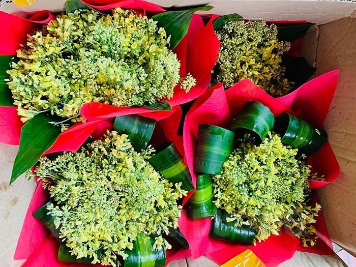 Những bó hoa su lơ tươi đẹp nhận được sự yêu thích của nhiều người.