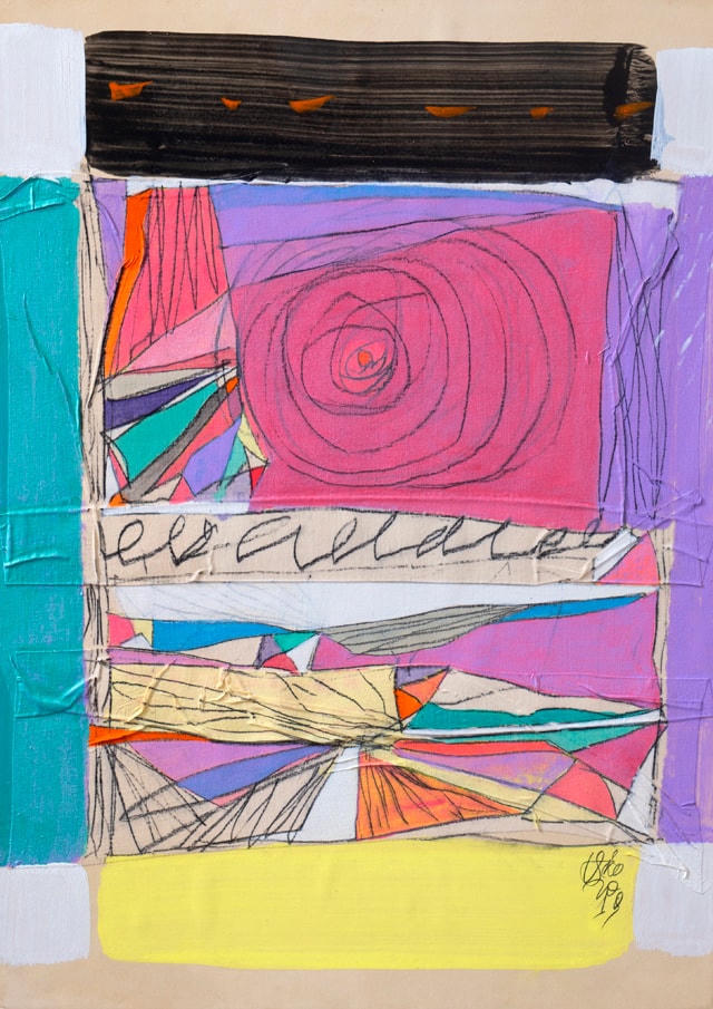 Tác phẩm Đường xoắn ốc của họa sĩ Trần Văn Thảo.