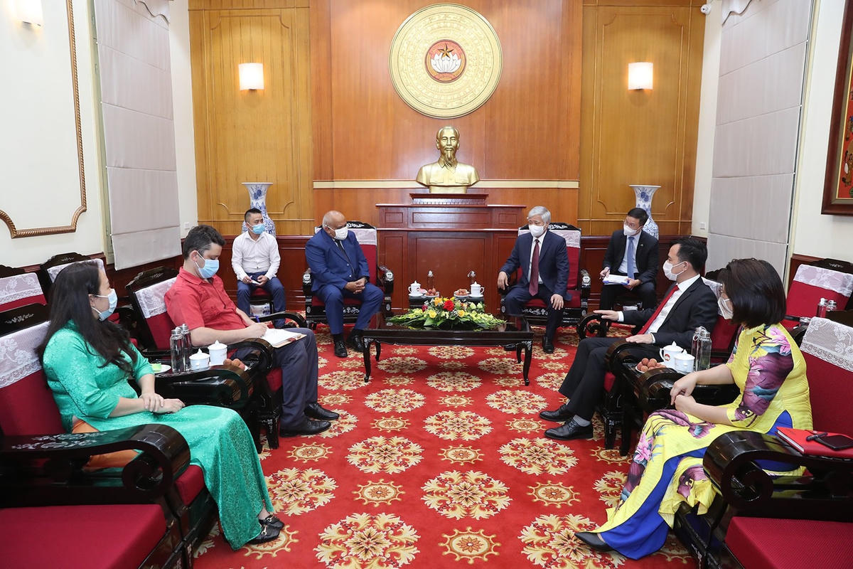 Quang cảnh buổi tiếp.