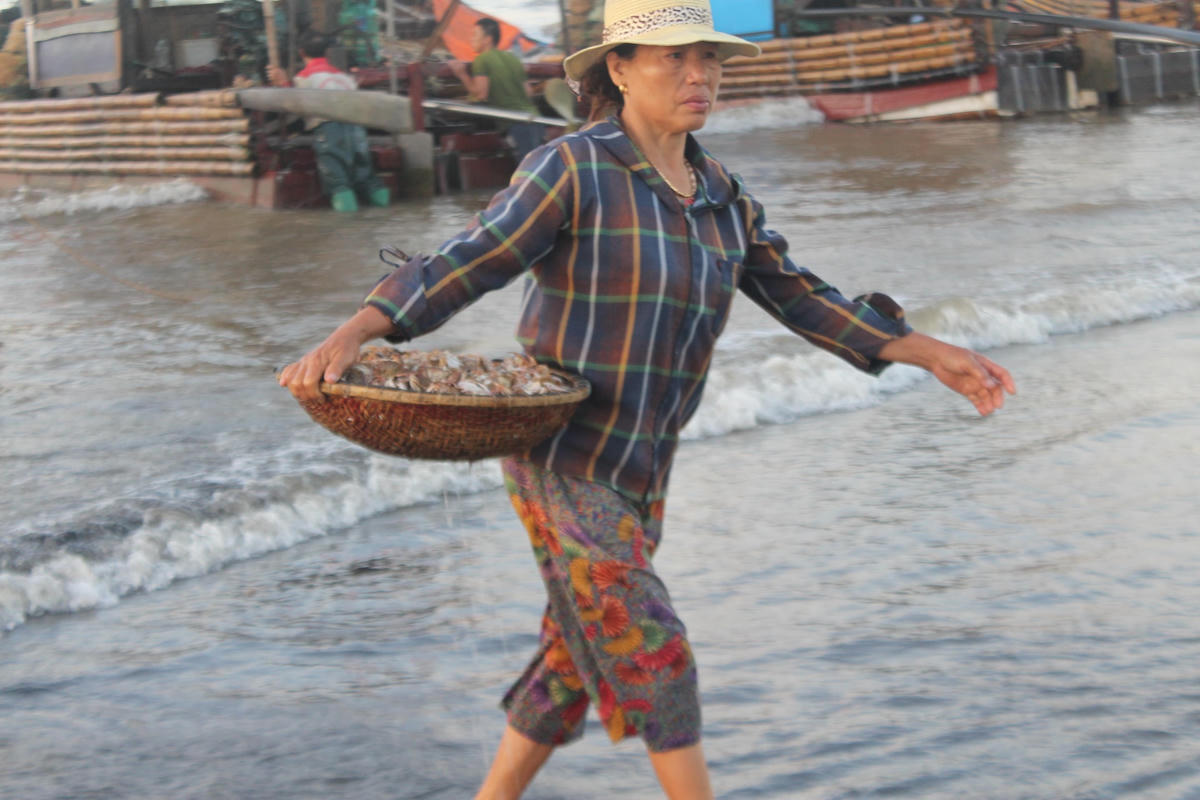 Ghẹ là mặt hàng ưa thích của các thương lái.