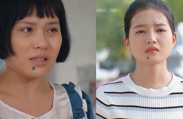Tạo hình của Ánh Tuyết và Bích Ngọc trong phim "Hương vị tình thân".