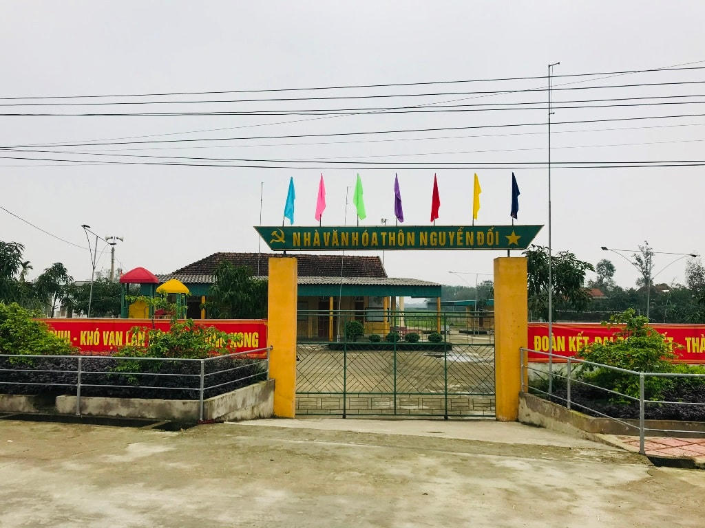 Nhà văn hóa khu dân cư NTM kiểu mẫu Nguyễn Đối.