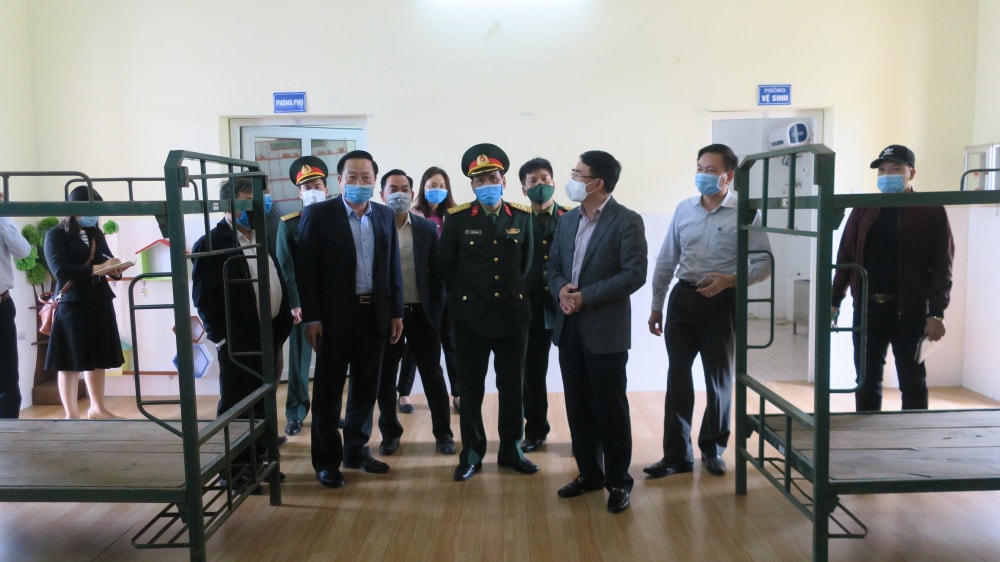 Khu cách ly tại Trường mầm non Thủy Đường (huyện Thủy Nguyên) sẵn sàng đi vào hoạt động.