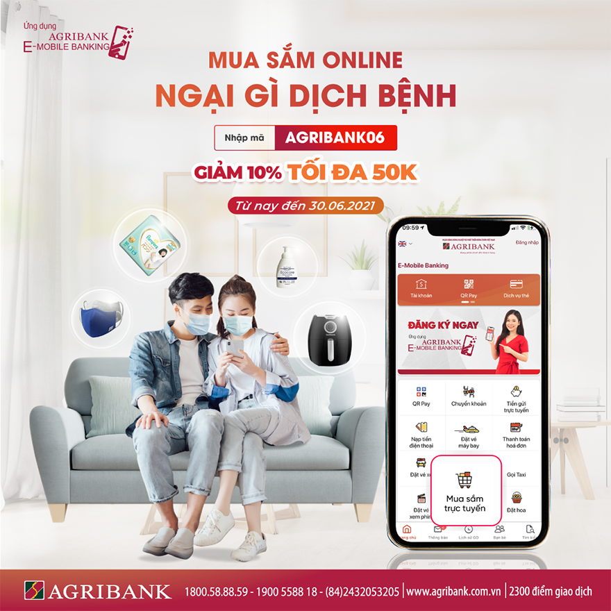Siêu ưu đãi tháng 6 khi sử dụng ứng dụng Agribank E-Mobile Banking