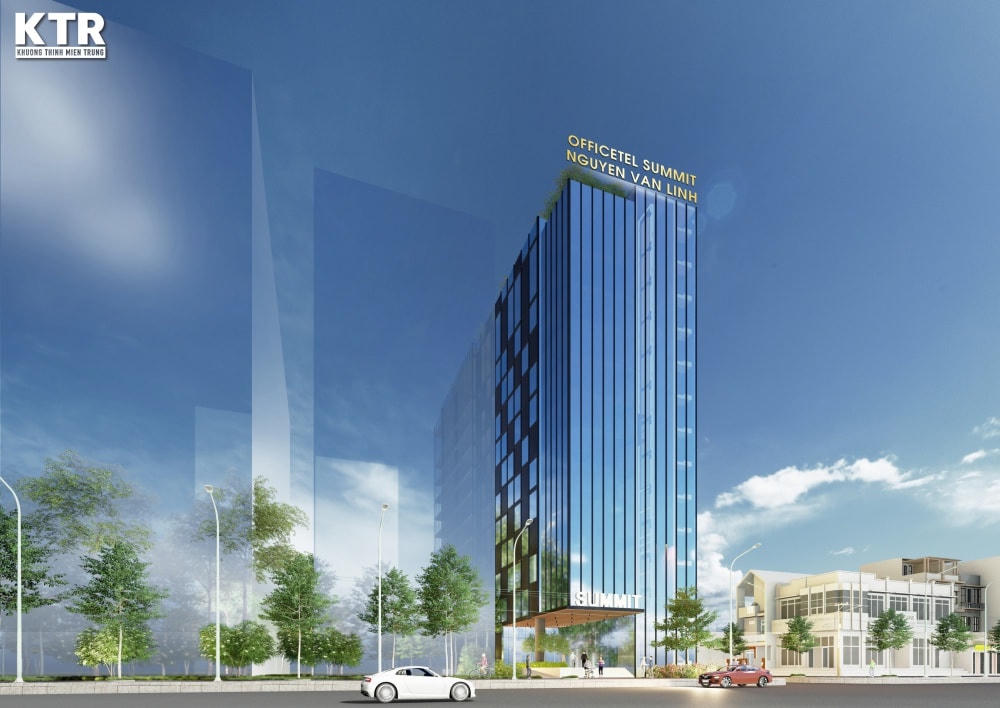 Phối cảnh cao ốc văn phòng - The Summit Building tại số 350 Nguyễn Văn Linh, phường Thạc Gián, quận Thanh Khê (Đà Nẵng).