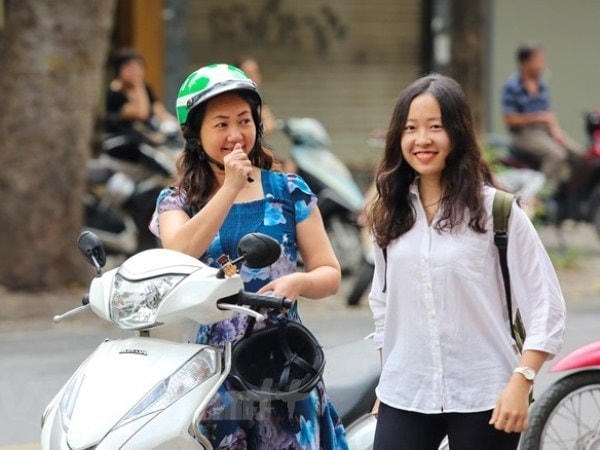 Thí sinh dự thi Trung học phổ thông quốc gia . (Ảnh: Minh Sơn/Vietnam+).  