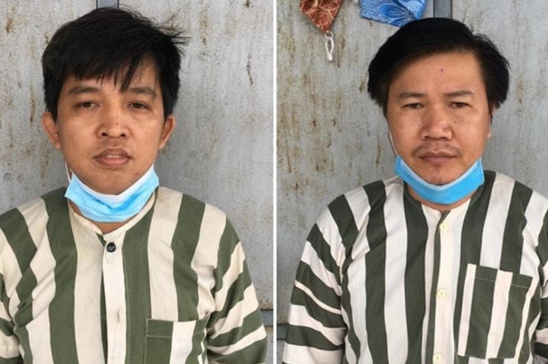 Hai bị can Huỳnh Phương Thảo và Nguyễn Văn Thừa. (Nguồn: Cand).