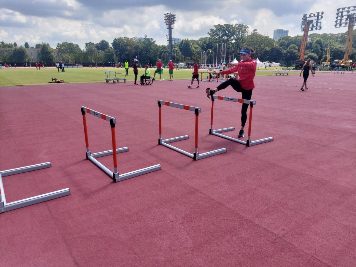 Quách Thị Lan tích cực tập luyện cho vòng bán kết.