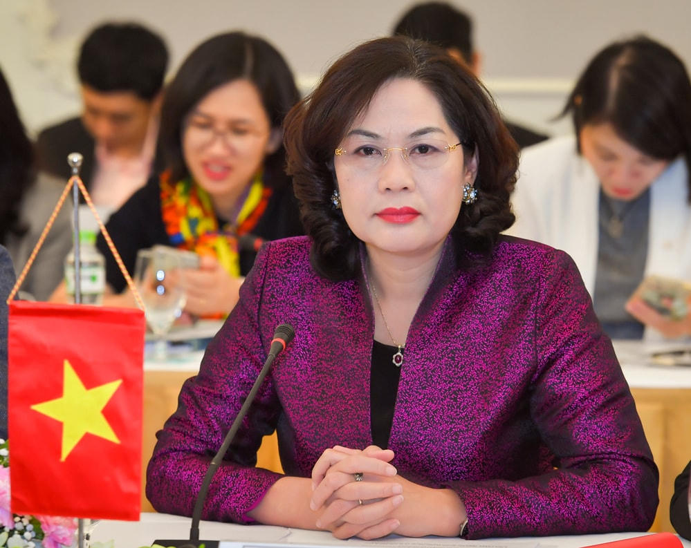 Bà Nguyễn Thị Hồng, nữ Thống đốc Ngân hàng Nhà nước đầu tiên. Ảnh: SBV.