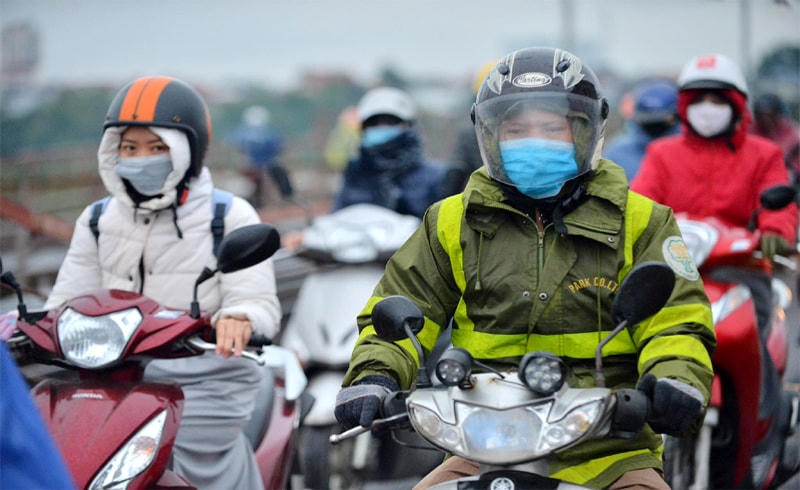 Hà Nội rét đậm, rét hại, thấp nhất 7 độ C. Ảnh: Kinhtedothi.