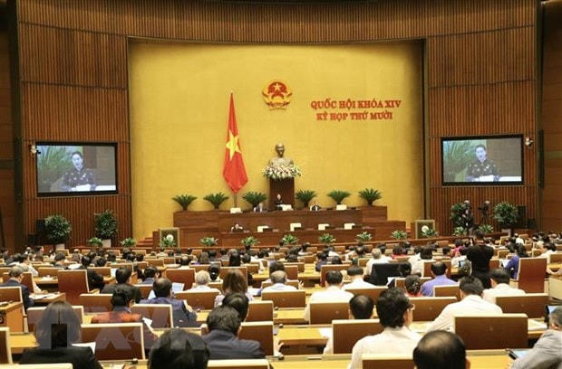 Quốc hội họp phiên toàn thể tại hội trường vào sáng 2/11. (Ảnh: Doãn Tấn/TTXVN).