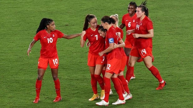 Canada giành huy chương Vàng bóng đá nữ. (Nguồn: Eurosports).