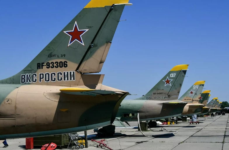 Máy bay L-39 Albatross tại sân bay Kushchevsky, Lãnh thổ Krasnodar.