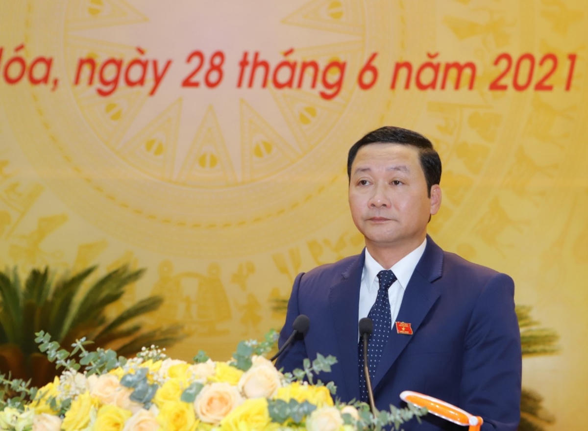 Ông Đỗ Minh Tuấn, Chủ tịch UBND tỉnh khoá XVII tái đắc cử chức danh Chủ tịch UBND tỉnh khoá XVIII, nhiệm kỳ 2021-2026.