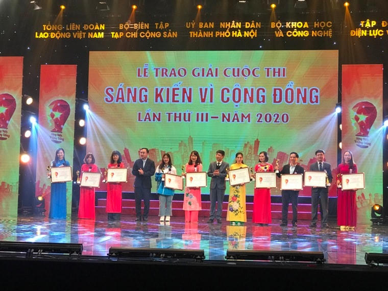 Agribank được vinh danh sáng kiến vì Cộng đồng năm 2020