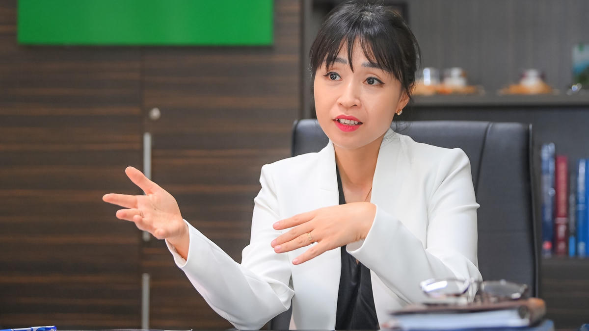 Bà Ngô Thị Thu Lý, Tổng Giám đốc Công ty Cổ phần Thủy điện La Ngâu.