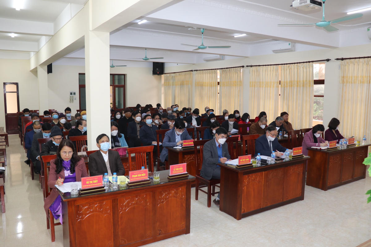 Toàn cảnh hội nghị tổng kết công tác Mặt trận.