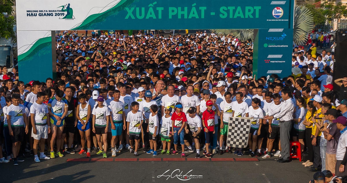 Năm 2019 giải marathon Hậu Giang có trên 4.200 VĐV tham gia 