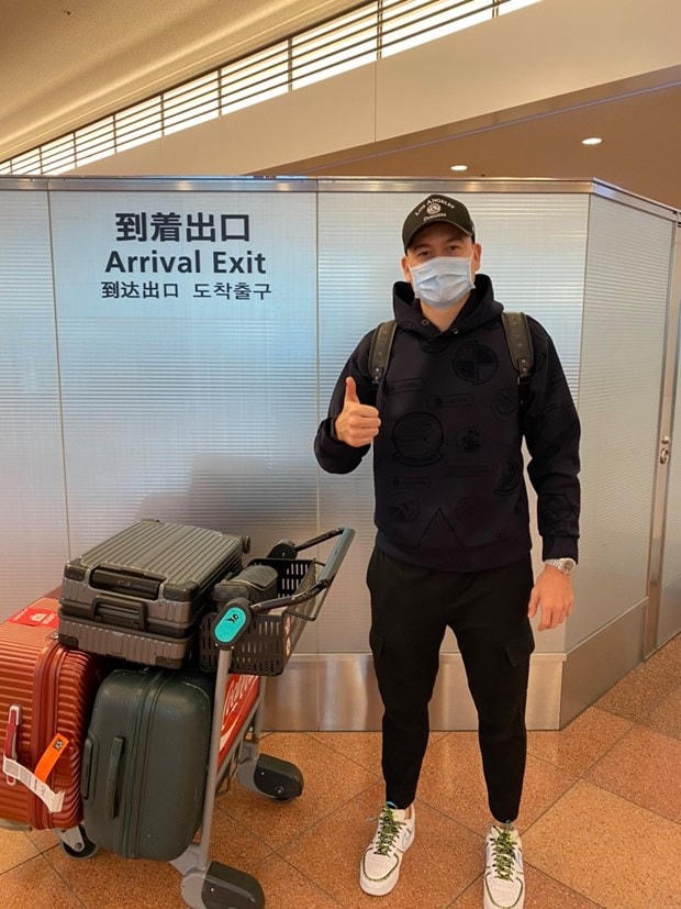 Đặng Văn Lâm đã có mặt tại Nhật Bản. (Ảnh: CLB Cerezo Osaka).