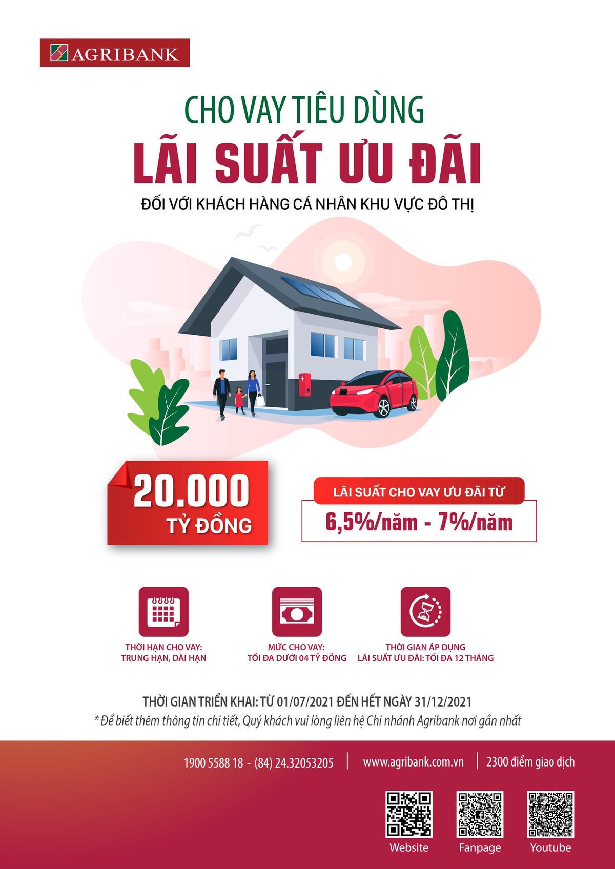 Chương trình triển khai từ 1/7/2021 đến 31/12/2021 hoặc đên skhi hết quy mô chương trình