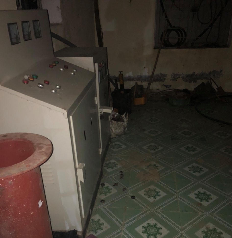 Khu vực Trạm bơm xã Vĩnh Hùng, nơi Sáng thực hiện hành vi trộm cắp.