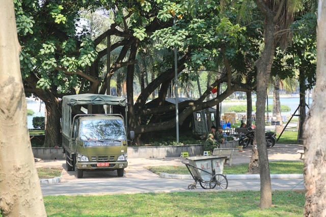"Chuyện lạ" thời Covid-19: Công viên Thống Nhất là điểm bắn pháo hoa duy nhất ở TP Hà Nội vào thời khắc giao thừa.  