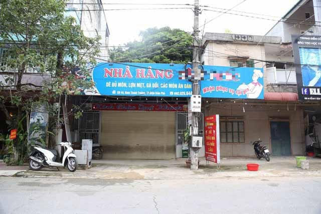 Nhà hàng T.P. - nơi bị "kẹt" 150 mâm cỗ. (Ảnh: CTV).
