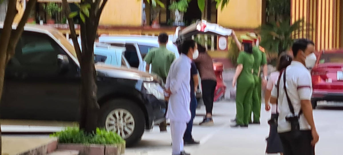 Các cán bộ, nhân viên CDC Nam Định trong ngày Giám đốc bị khởi tố, bắt giam.
