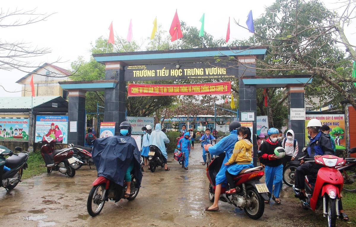 Trường Tiểu học Trưng Vương nơi xảy ra sự việc.