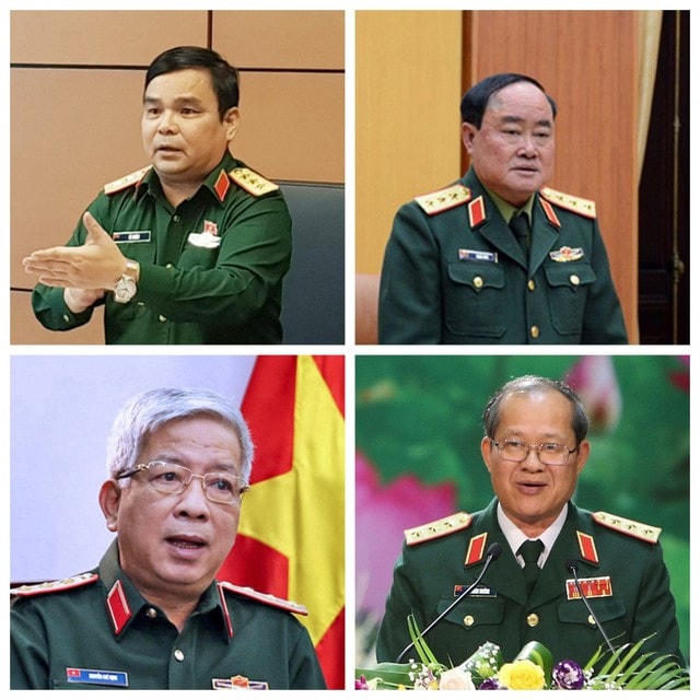 Bốn Thứ trưởng Bộ Quốc phòng thôi giữ chức từ ngày 1/6.
